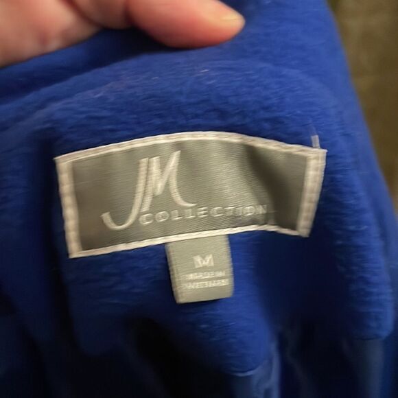 JM Collection royal blue coat size medium - Picture 5 of 6